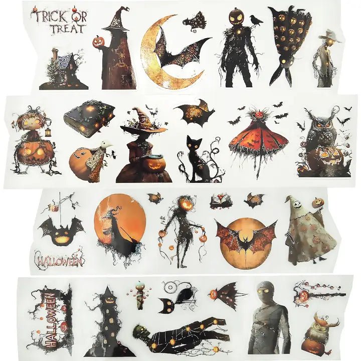 Pet Tape Pre - cut - MIC - Trick or Treat 3D Silver Foiled 70 mm - 1 - MIC & MIM Premium Paper Shop - Tidformera