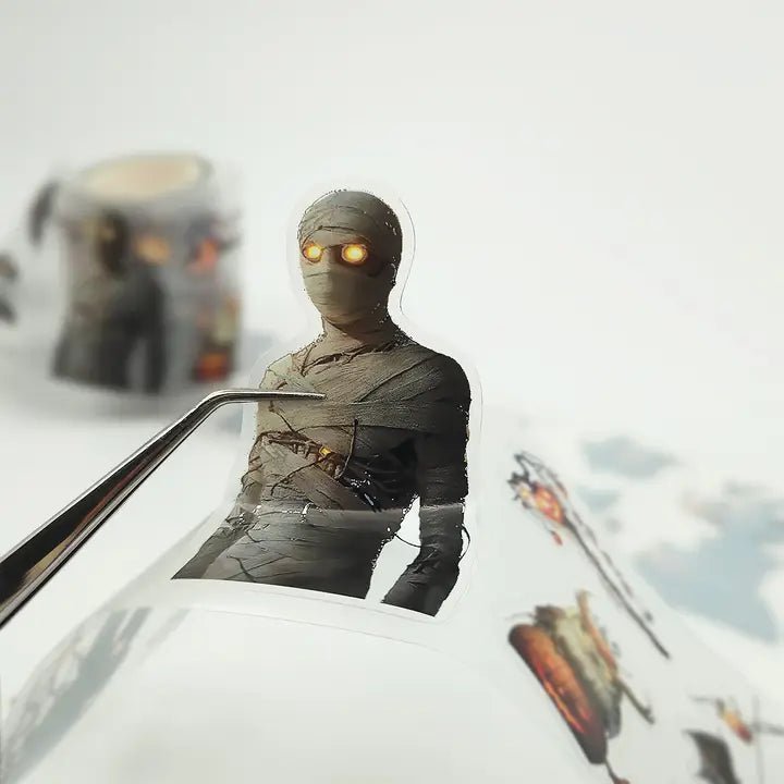 Pet Tape Pre - cut - MIC - Trick or Treat 3D Silver Foiled 70 mm - 4 - MIC & MIM Premium Paper Shop - Tidformera