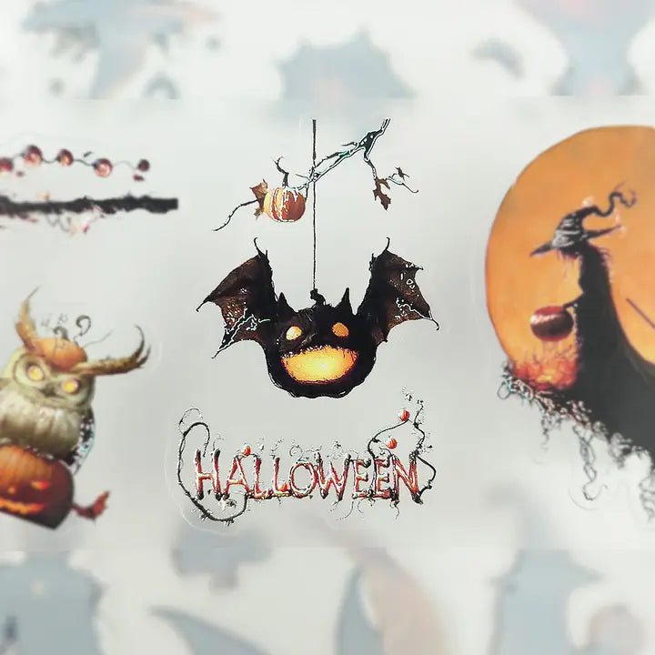 Pet Tape Pre - cut - MIC - Trick or Treat 3D Silver Foiled 70 mm - 5 - MIC & MIM Premium Paper Shop - Tidformera