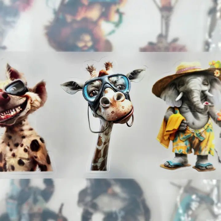 Pet Tape Pre - cut - MIC - Tropicool Crew 3D Glossy 70 mm - 3 - MIC & MIM Premium Paper Shop - Tidformera