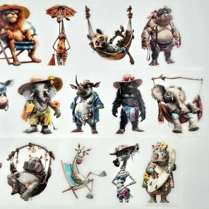 Pet Tape Pre - cut - MIC - Tropicool Crew 3D Glossy 70 mm - 7 - MIC & MIM Premium Paper Shop - Tidformera