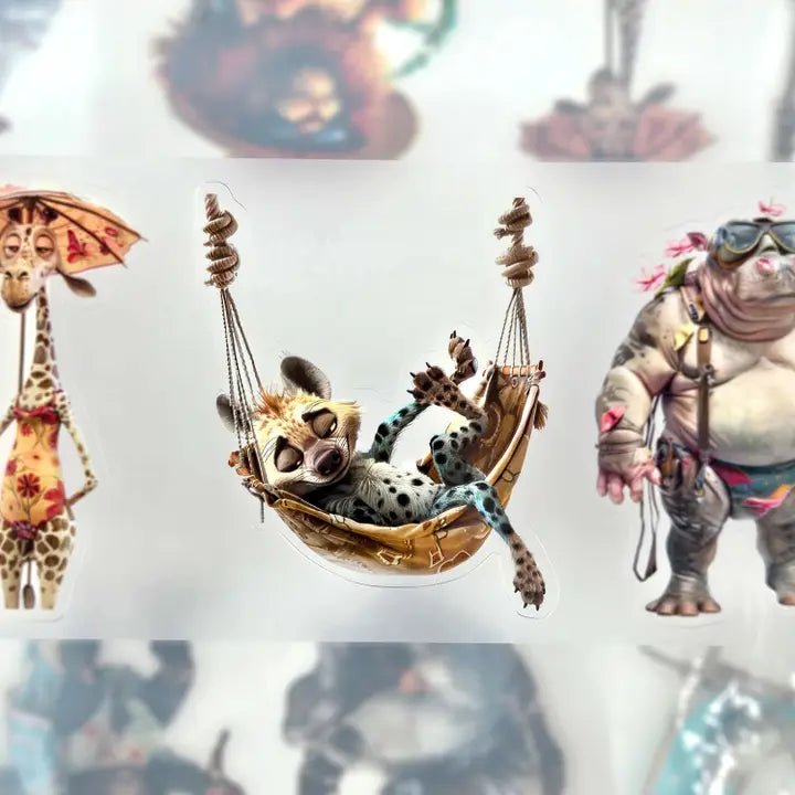 Pet Tape Pre - cut - MIC - Tropicool Crew 3D Glossy 70 mm - 5 - MIC & MIM Premium Paper Shop - Tidformera