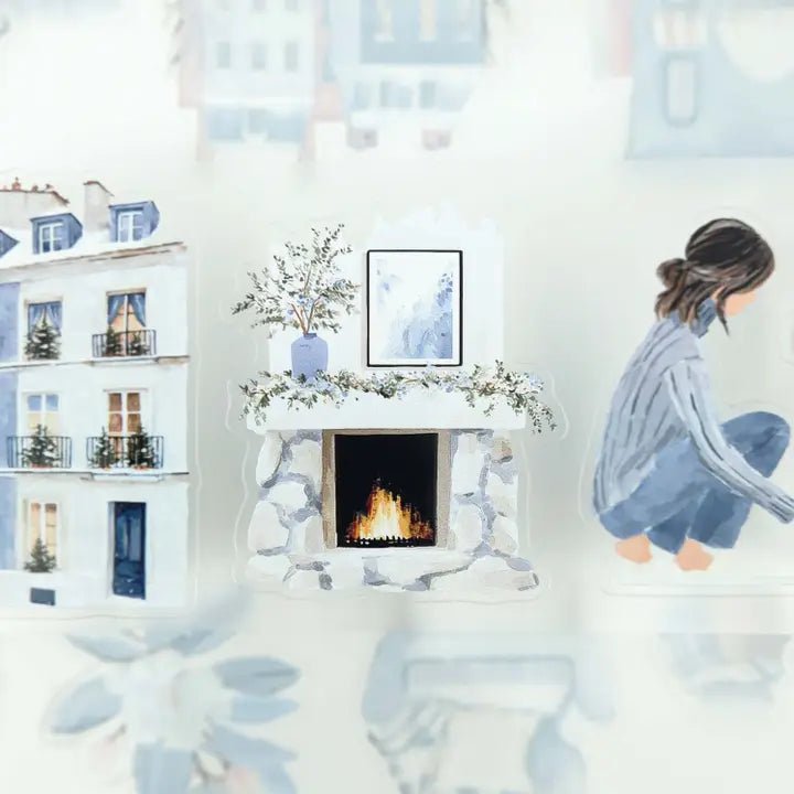 Pet Tape Pre - cut - MIC - Urban Winter 70 mm - 5 - MIC & MIM Premium Paper Shop - Tidformera