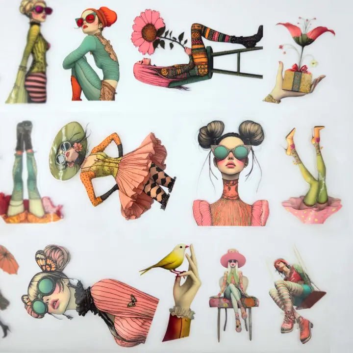 Pet Tape Pre - cut - MIC - Whimfolk 3D Glossy 70 mm - 7 - MIC & MIM Premium Paper Shop - Tidformera