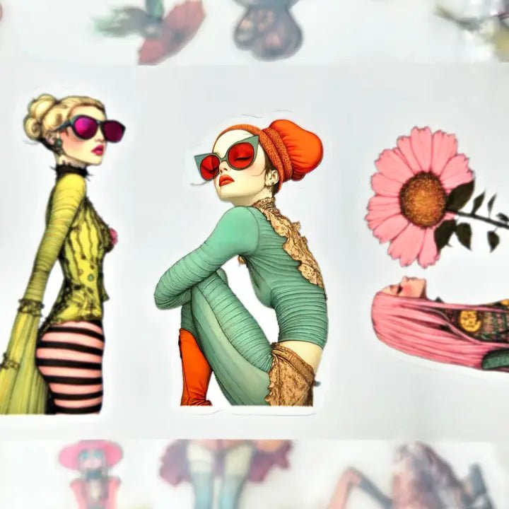 Pet Tape Pre - cut - MIC - Whimfolk 3D Glossy 70 mm - 4 - MIC & MIM Premium Paper Shop - Tidformera