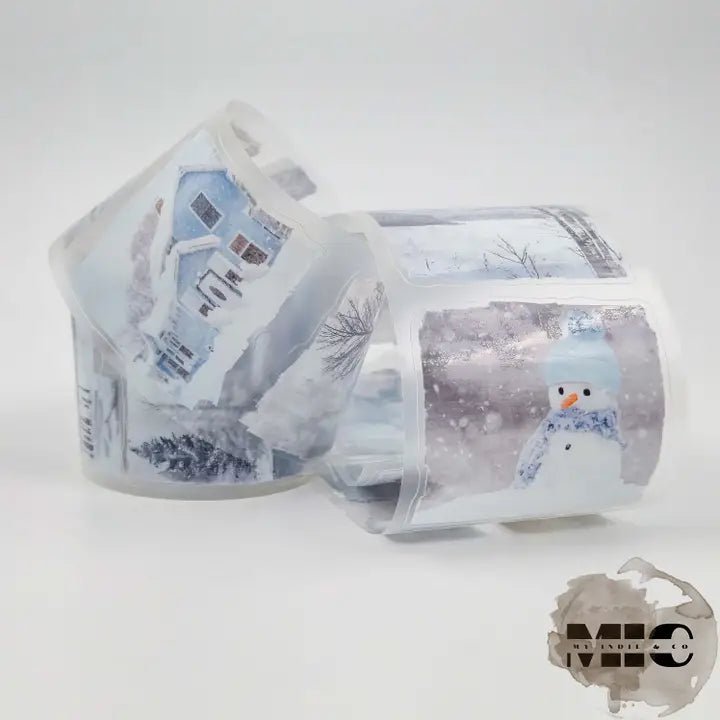 Pet Tape Pre - cut - MIC - Whispers of Frost 70 mm - 2 - MIC & MIM Premium Paper Shop - Tidformera