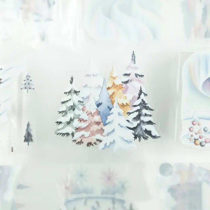 Pet Tape Pre - cut - MIC - Winter Wonder 70 mm - 5 - MIC & MIM Premium Paper Shop - Tidformera