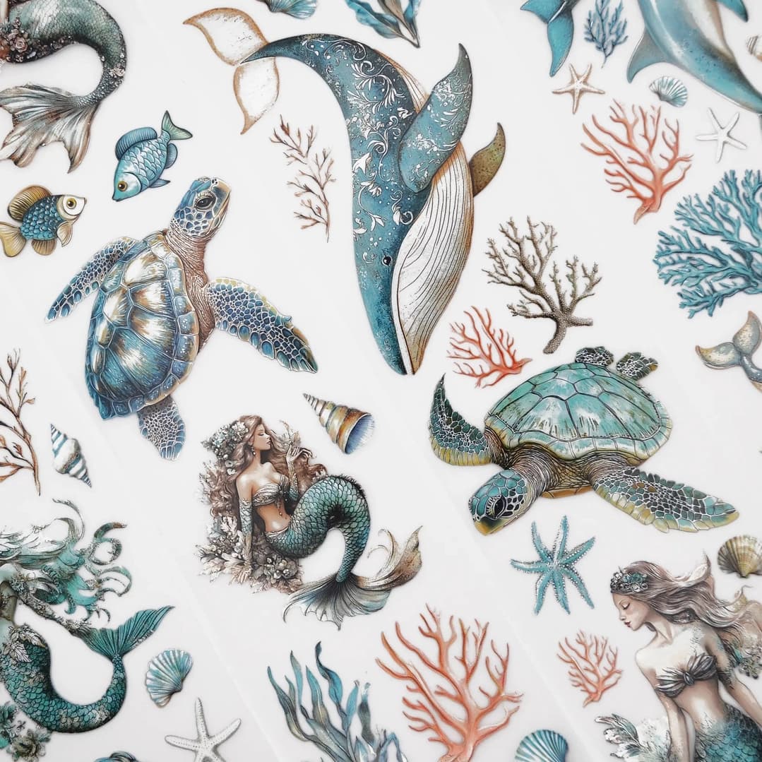 Pet tape Sea Siren - 60 mm - 3 - Scrapbook Resource Co - Tidformera