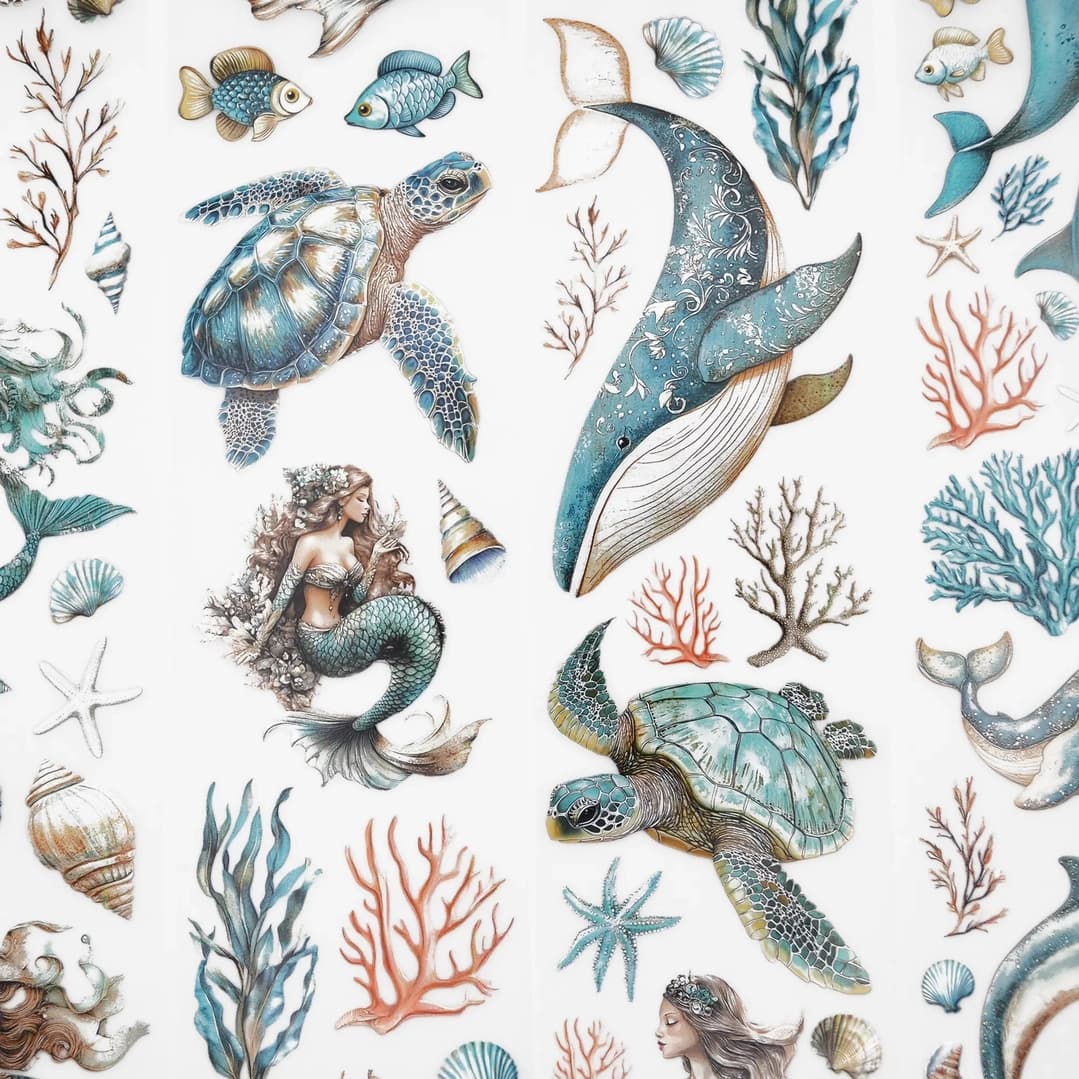 Pet tape Sea Siren - 60 mm - 4 - Scrapbook Resource Co - Tidformera