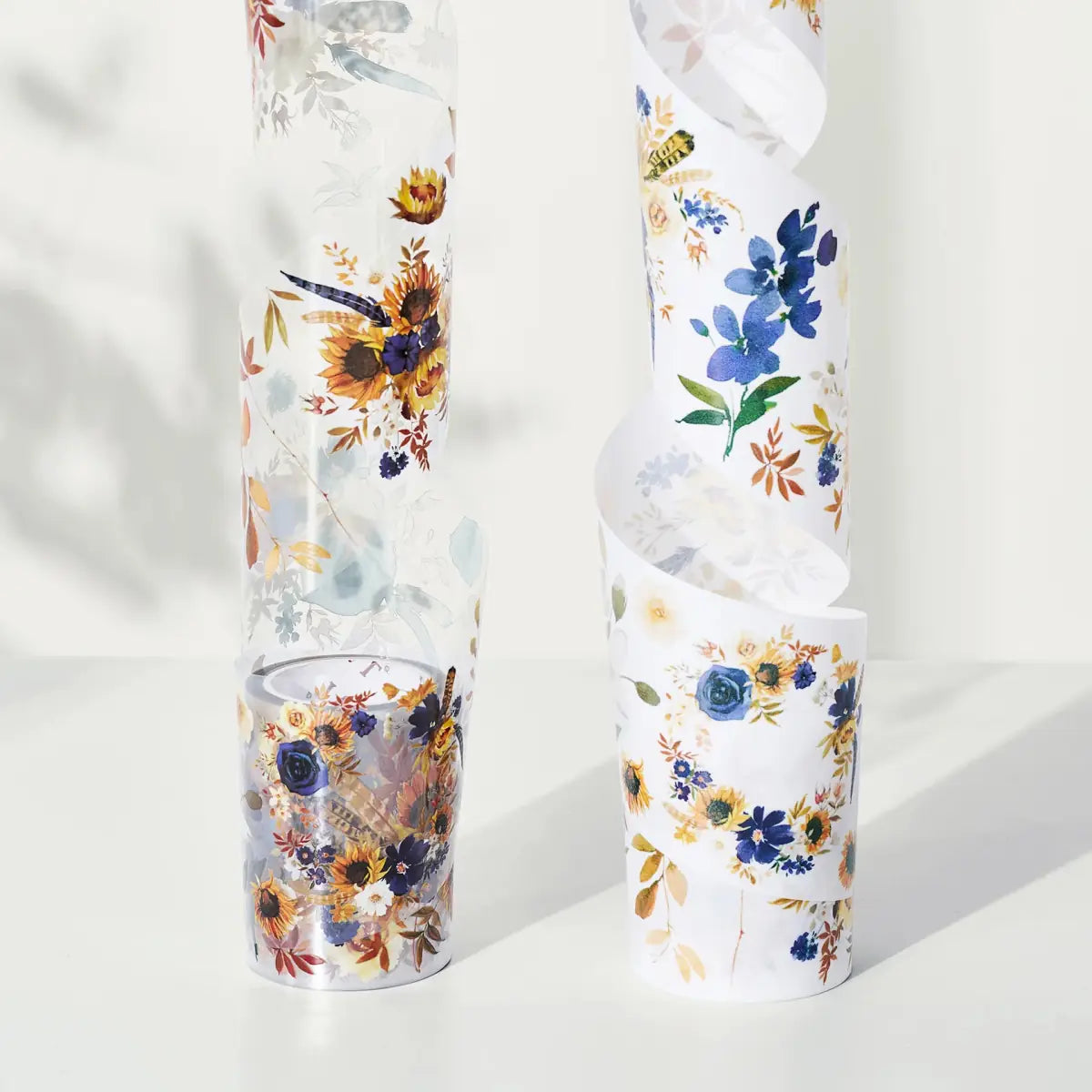 Pet tape Sunflower & Navy - 60 mm - 9 - Washi Tape Shop - Tidformera