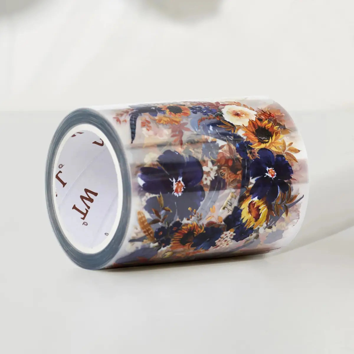 Pet tape Sunflower & Navy - 60 mm - 3 - Washi Tape Shop - Tidformera