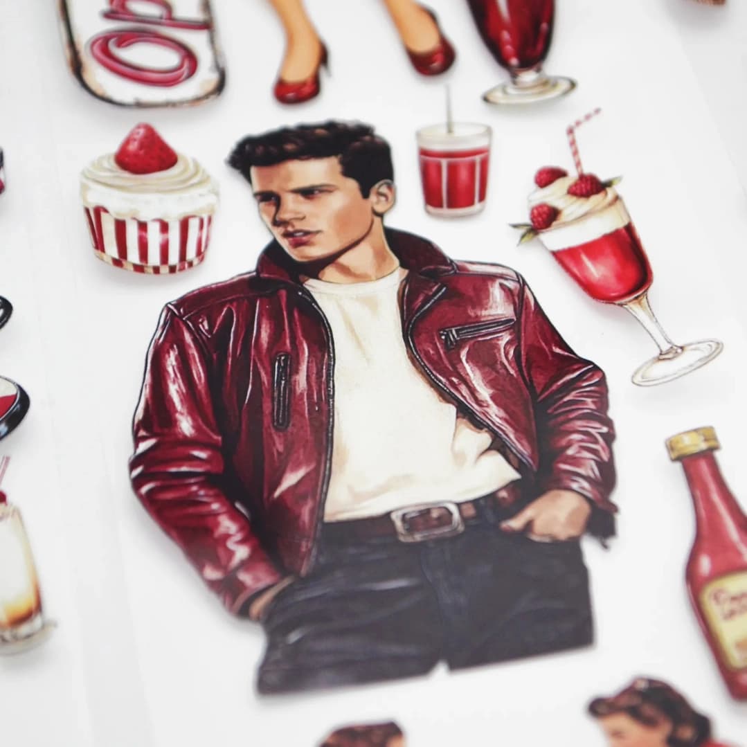 Pet tape The Diner - 60 mm - 6 - Scrapbook Resource Co - Tidformera