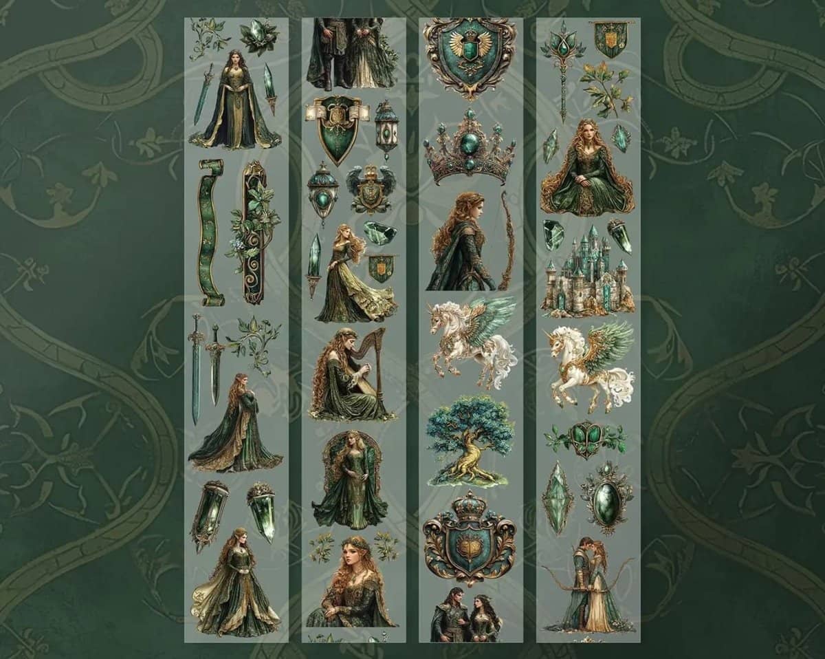 Pet tape The Elven Princess - 60 mm - 2 - Scrapbook Resource Co - Tidformera