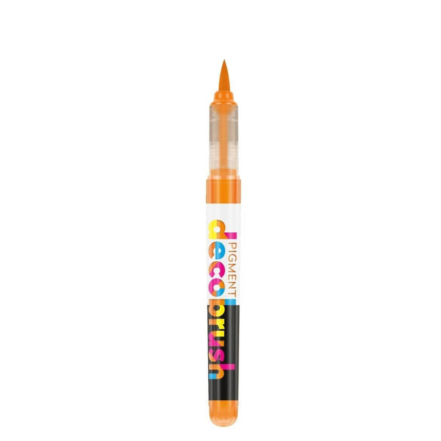 Pigment Decobrush - Bright orange 021U från Karin - Orange penselpenna utan lock - Tidformera