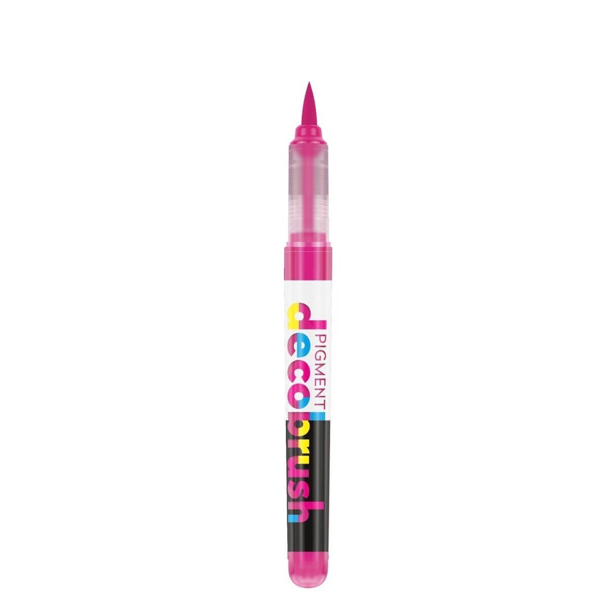 Pigment Decobrush - Cerise 211U från Karin - Rosa penselpenna utan lock - Tidformera