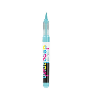 Pigment Decobrush - Cool aqua 630U från Karin - Blå penselpenna utan lock - Tidformera