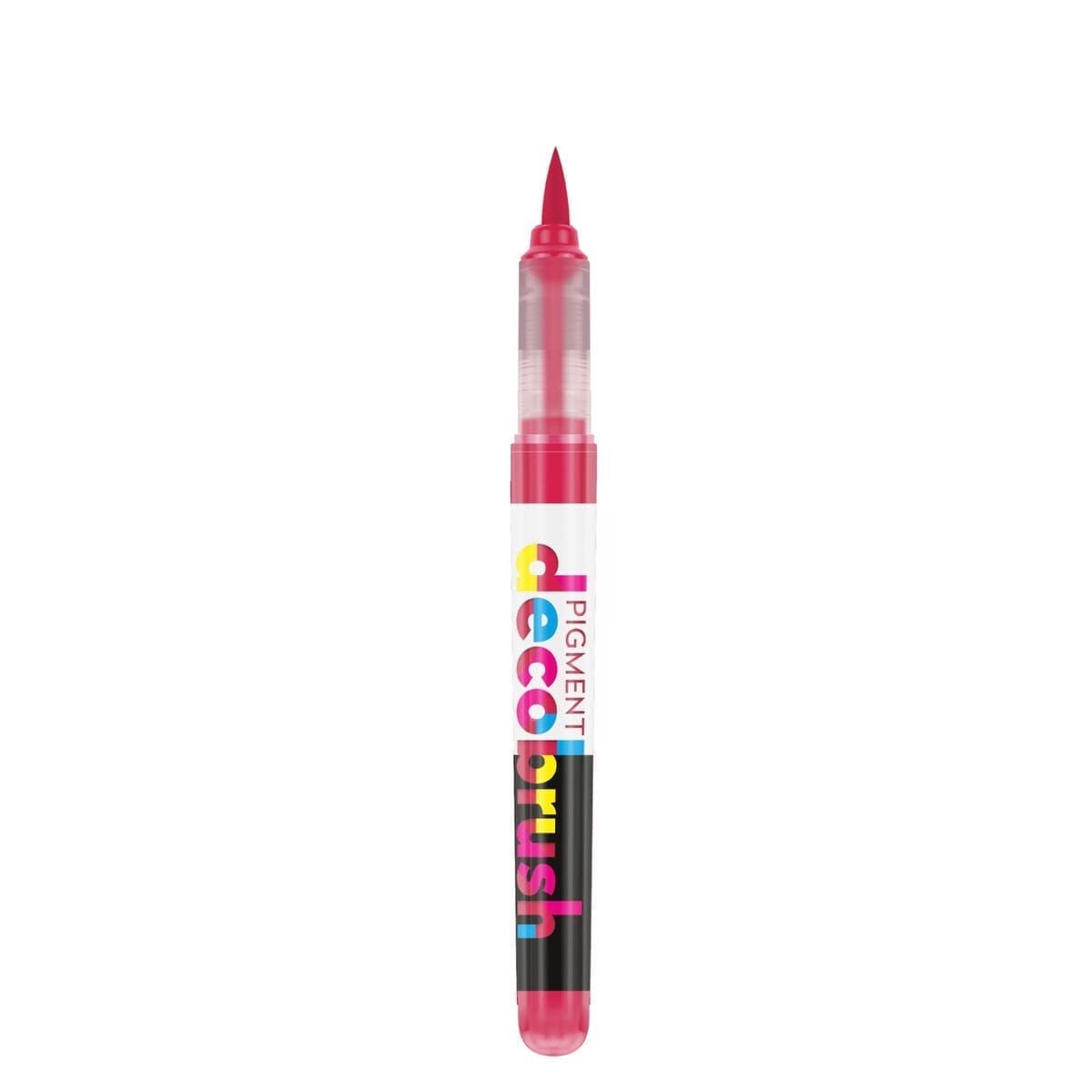 Pigment Decobrush - Magenta red 213U från Karin - Röd penselpenna utan lock - Tidformera