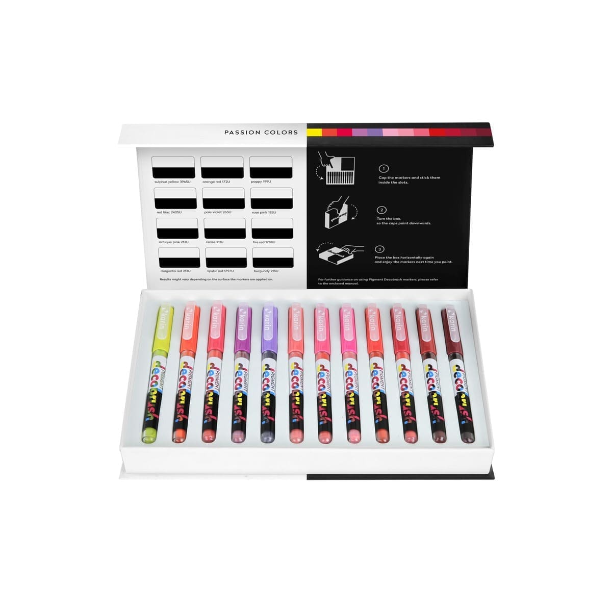 Pigment Decobrush - Master set (84) - 8 - Karin - Tidformera