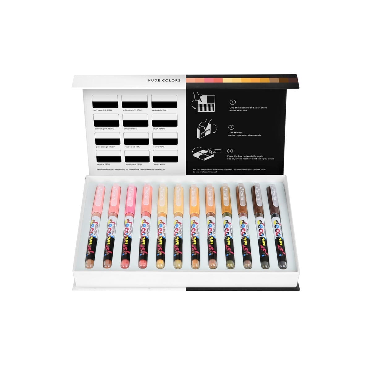 Pigment Decobrush - Master set (84) - 7 - Karin - Tidformera
