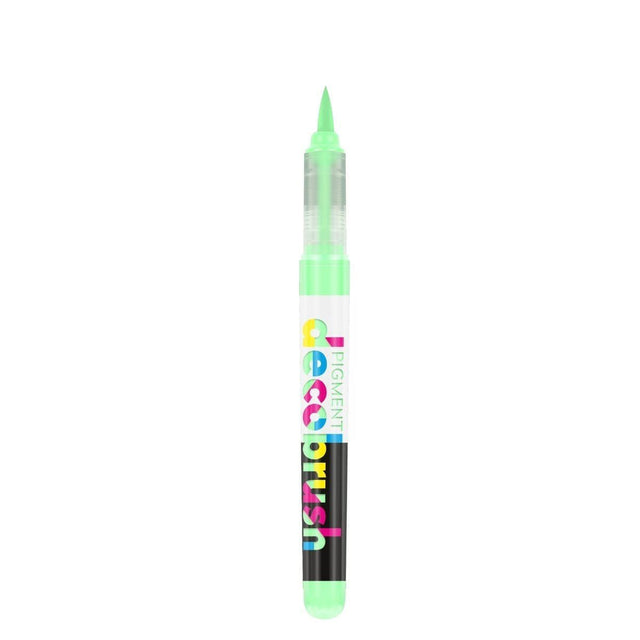 Pigment Decobrush - Pastel green 337U från Karin - Grön penselpenna utan lock - Tidformera