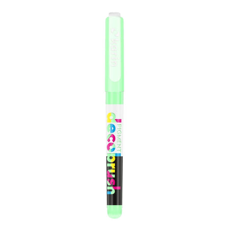 Pigment Decobrush - Pastel green 337U från Karin - Grön penselpenna med lock - Tidformera