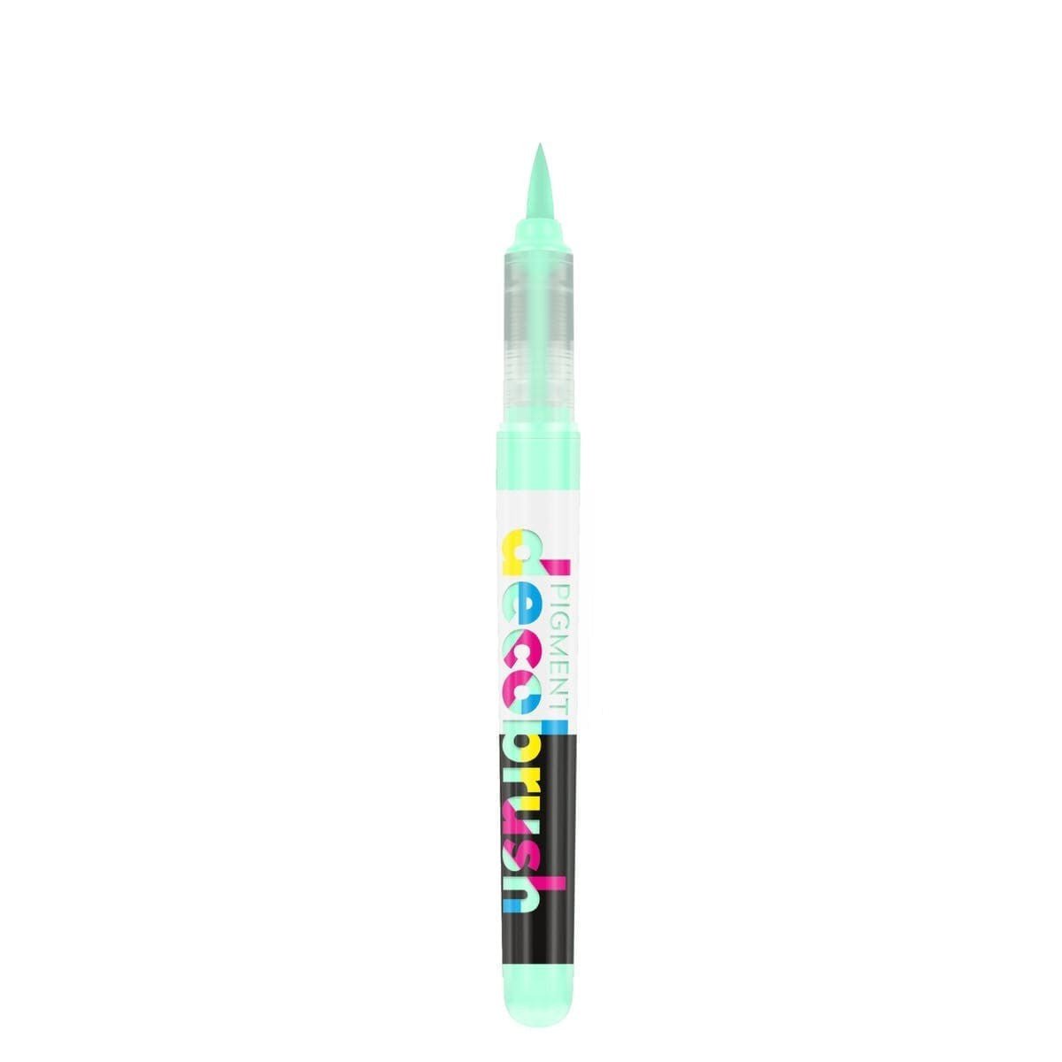 Pigment Decobrush - Pastel light green 358U från Karin - Ljusgrön penselpenna utan lock - Tidformera