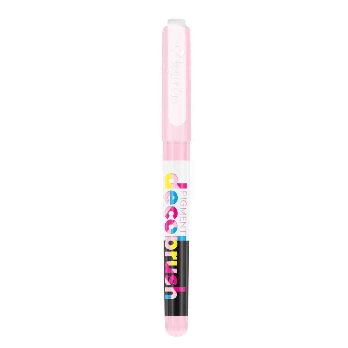 Pigment Decobrush - Pastel pink 2365U från Karin - Rosa penselpenna med lock - Tidformera