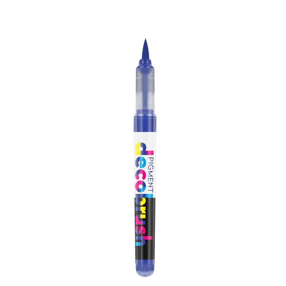 Pigment Decobrush - Royal blue 2728U från Karin - Blå penselpenna utan lock - Tidformera
