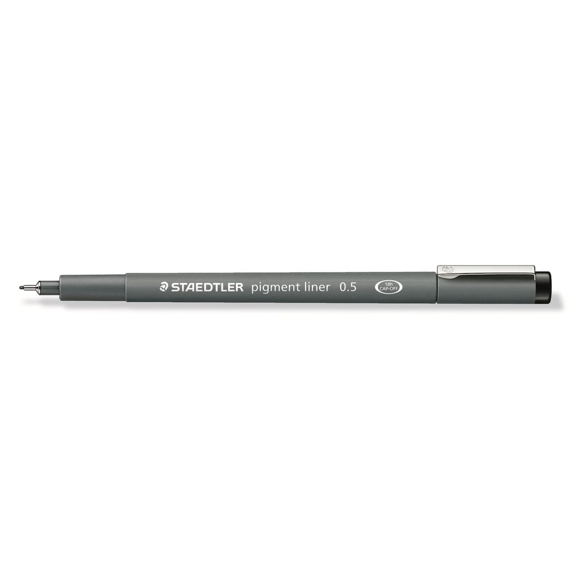 Pigment liner Fineliner Styckvis Svart - 0,5 - 1 - Staedtler - Tidformera
