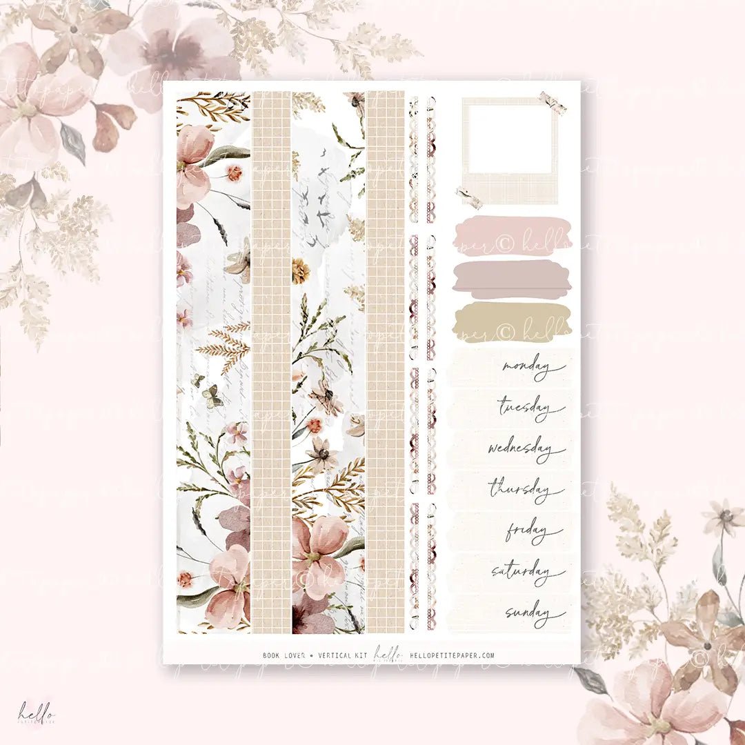 Planner Sticker Kit - Book Lover - 2 - Hello Petite Paper - Tidformera