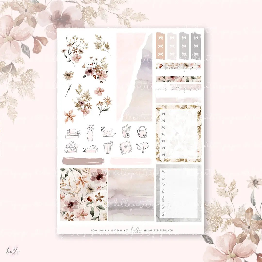 Planner Sticker Kit - Book Lover - 3 - Hello Petite Paper - Tidformera