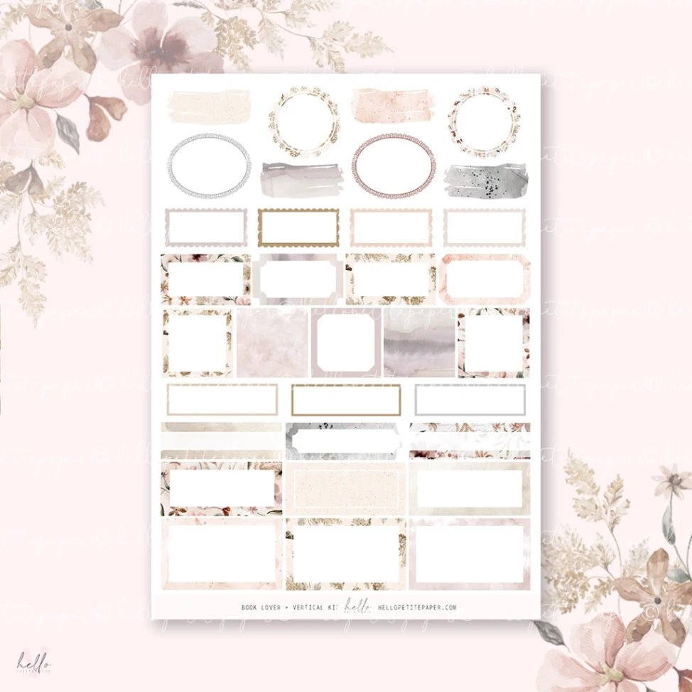 Planner Sticker Kit - Book Lover - 4 - Hello Petite Paper - Tidformera
