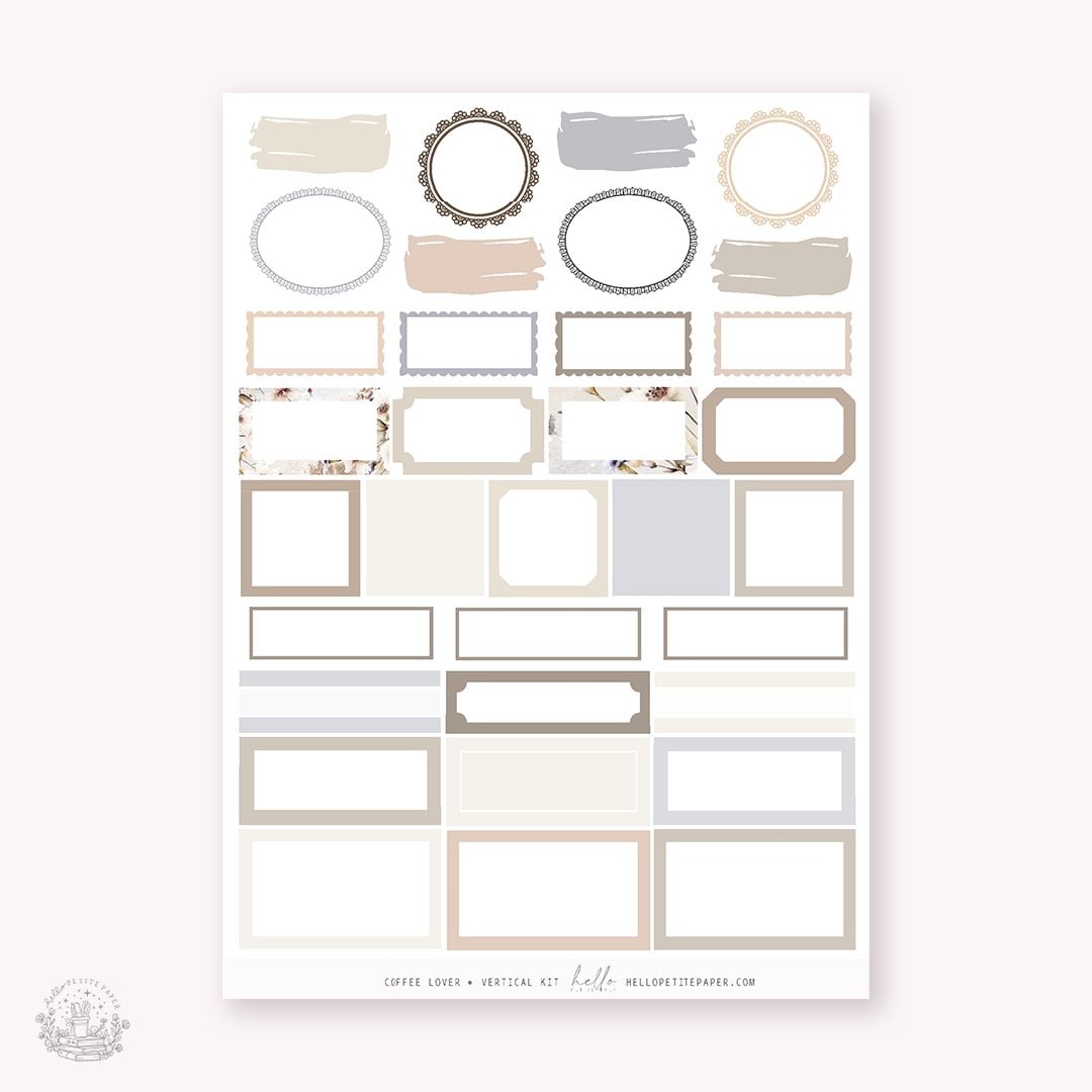 Planner Sticker Kit - Coffee Lover - 4 - Hello Petite Paper - Tidformera