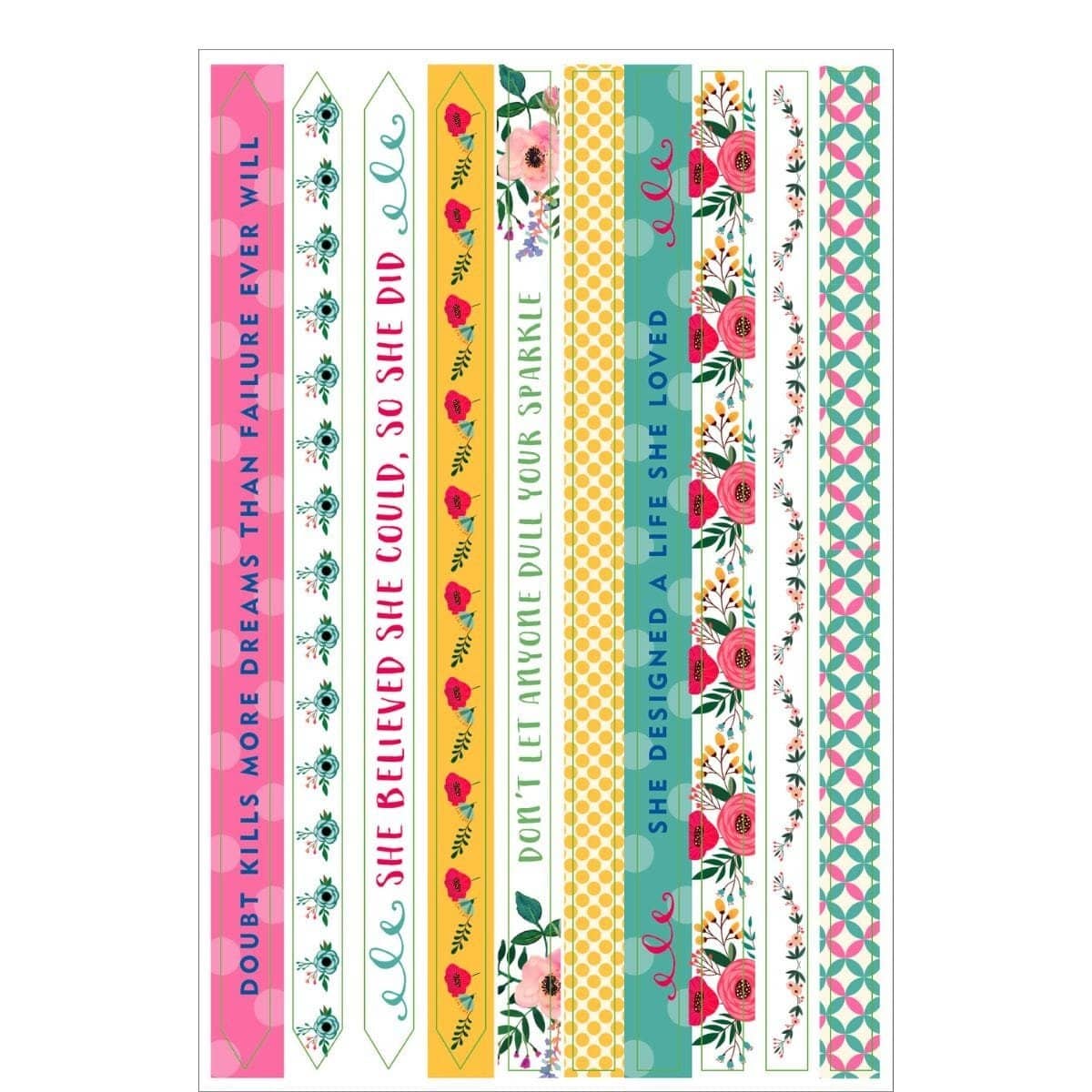 Planner stickers Borders & Frames - 5 - Peter Pauper Press - Tidformera