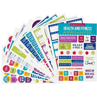 Planner stickers Kalenderstickers - Health and fitness - 1 - Peter Pauper Press - Tidformera