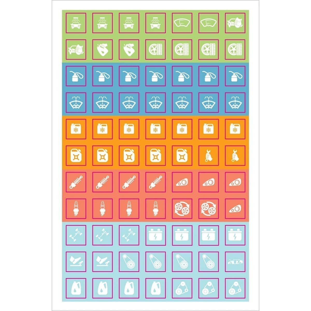 Planner stickers Kalenderstickers - Home & family management stickers - 7 - Peter Pauper Press - Tidformera