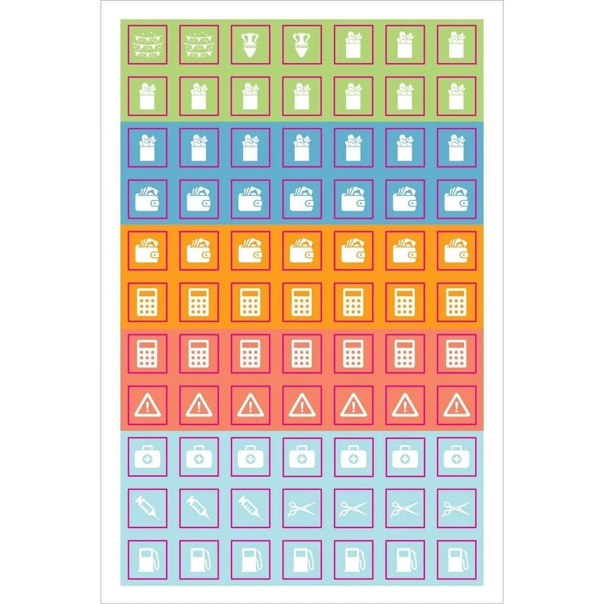 Planner stickers Kalenderstickers - Home & family management stickers - 4 - Peter Pauper Press - Tidformera