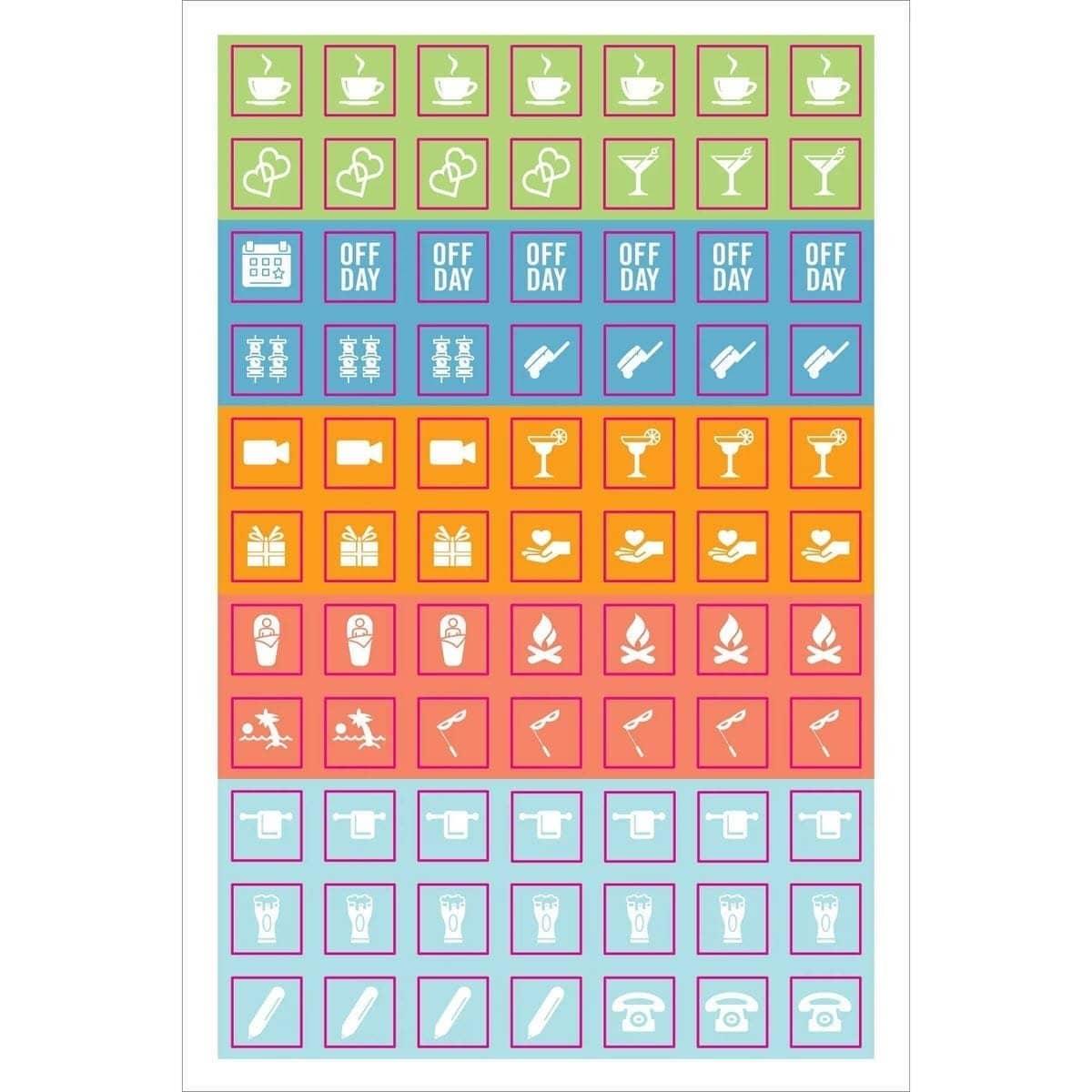 Planner stickers Kalenderstickers - Home & family management stickers - 14 - Peter Pauper Press - Tidformera