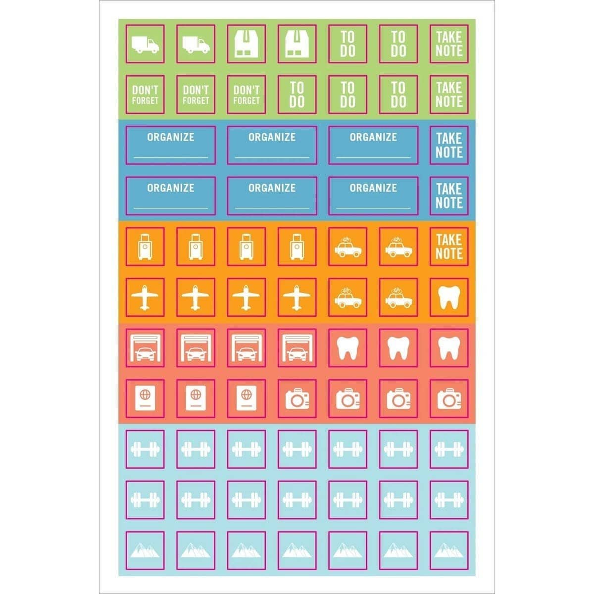 Planner stickers Kalenderstickers - Home & family management stickers - 11 - Peter Pauper Press - Tidformera