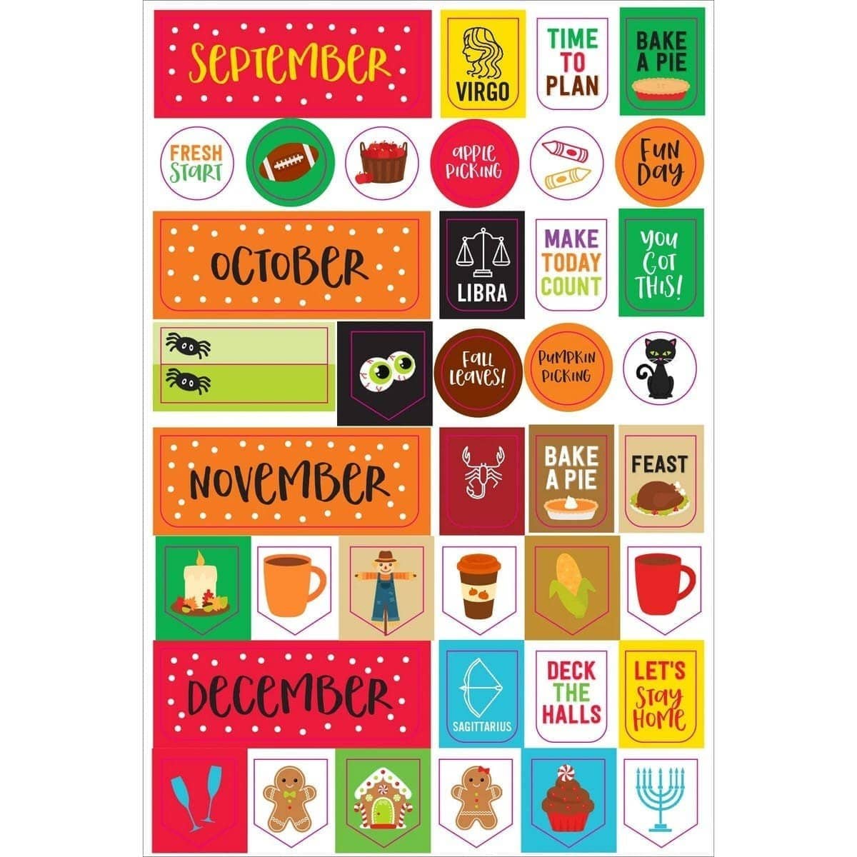 Planner stickers Kalenderstickers - Planner stickers mega pack - 3 - Peter Pauper Press - Tidformera