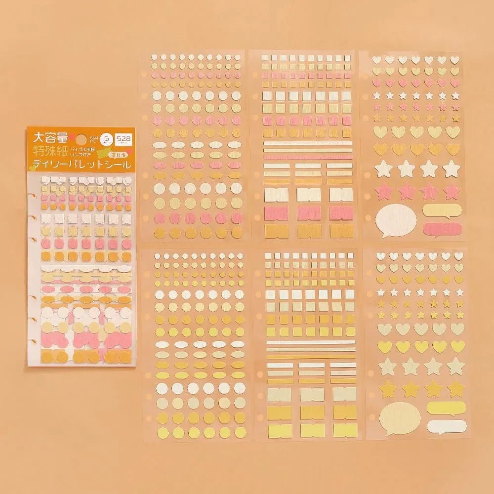 Planner Stickers Sheet - Daily Palette - Citrus - 2 - BGM - Tidformera