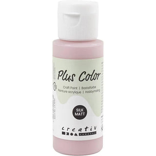Plus Color Hobbyfärg - Akrylfärg 60 ml Matt - Dusty Rose - 1 - Creative Company - Tidformera