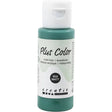 Plus Color Hobbyfärg - Akrylfärg 60 ml Matt - Mörkgrön från Creative Company. En grön flaska med färg. - Tidformera