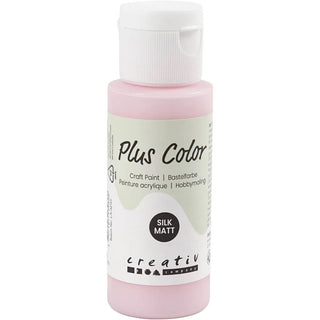 Plus Color Hobbyfärg - Akrylfärg 60 ml Matt - Soft Pink - 1 - Creative Company - Tidformera