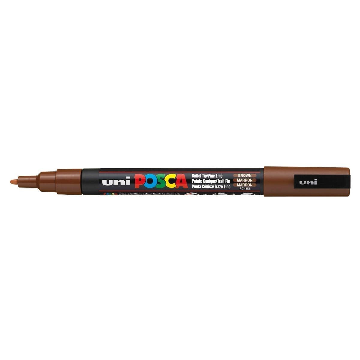 Posca marker PC - 3M - Brown - 1 - Uni Mitsubishi Pencil - Tidformera