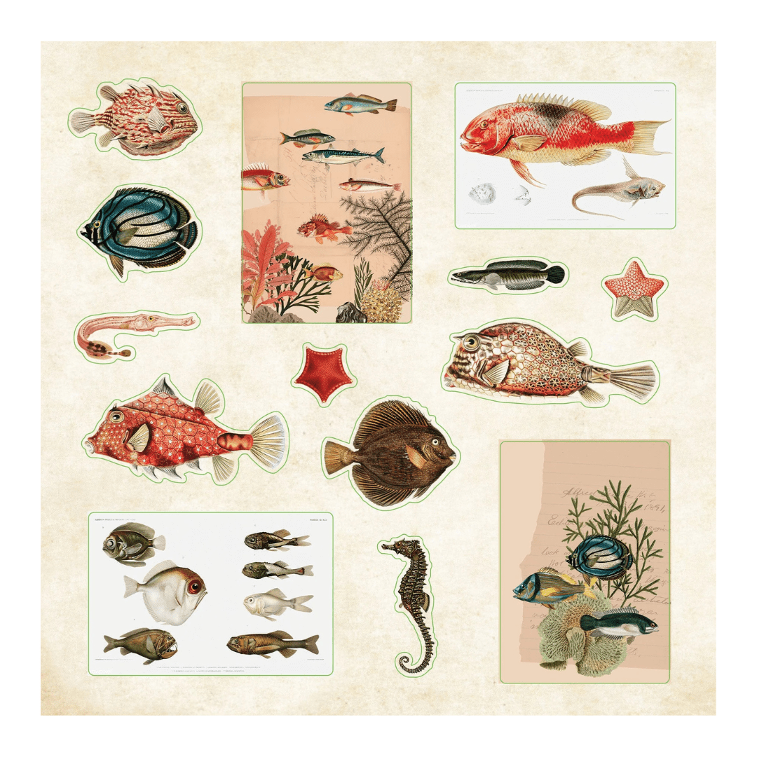 Poseidon's Kingdom - Sticker book - 3 - Peter Pauper Press - Tidformera