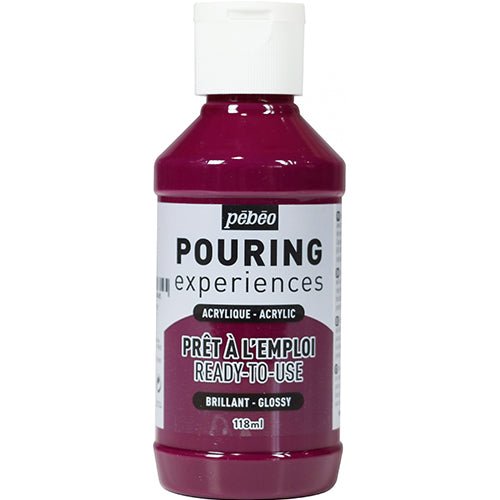 Pouringfärg Pebeo Experiences - 118 ml Glossy - Deep Magenta - 1 - Pebeo - Tidformera