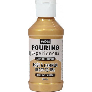 Pouringfärg Pebeo Experiences - 118 ml Glossy - Gold - 1 - Pebeo - Tidformera