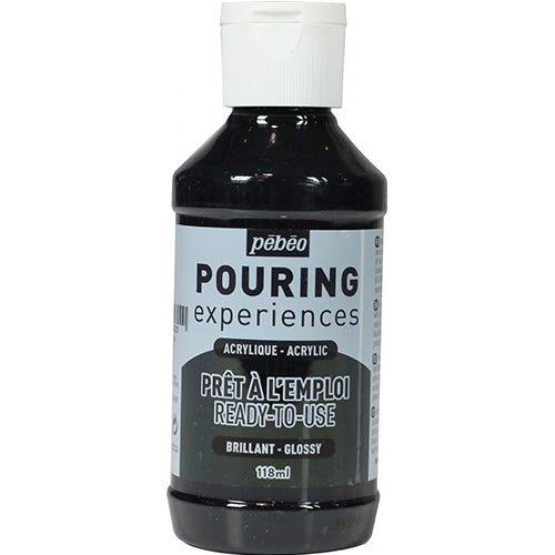 Pouringfärg Pebeo Experiences - 118 ml Glossy - Ivory Black - 1 - Pebeo - Tidformera