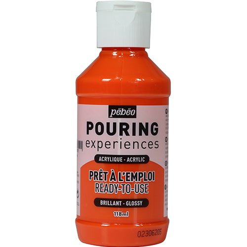 Pouringfärg Pebeo Experiences - 118 ml Glossy - Orange - 1 - Pebeo - Tidformera